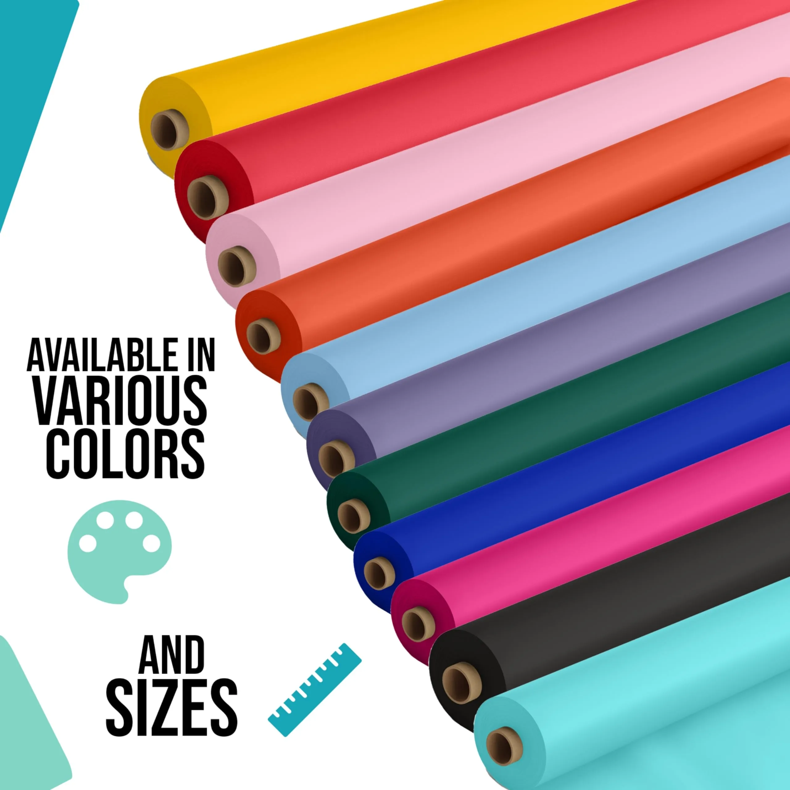 40 In. x 100 Ft. White Table Roll