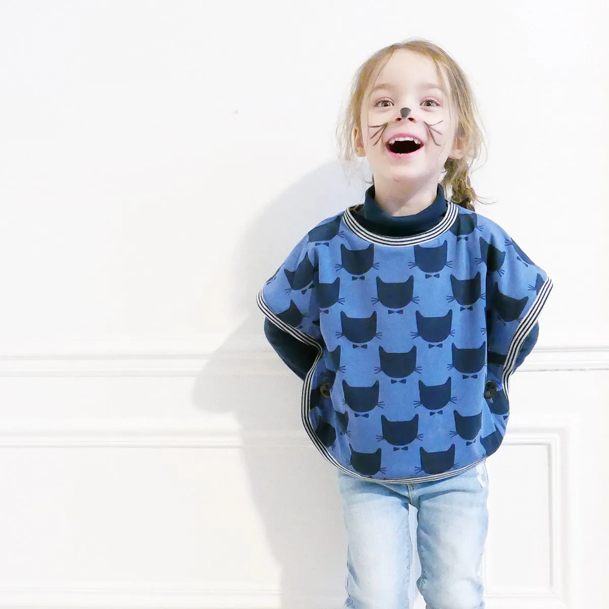 Aster Ponchos - 3/12y - Paper Sewing Pattern