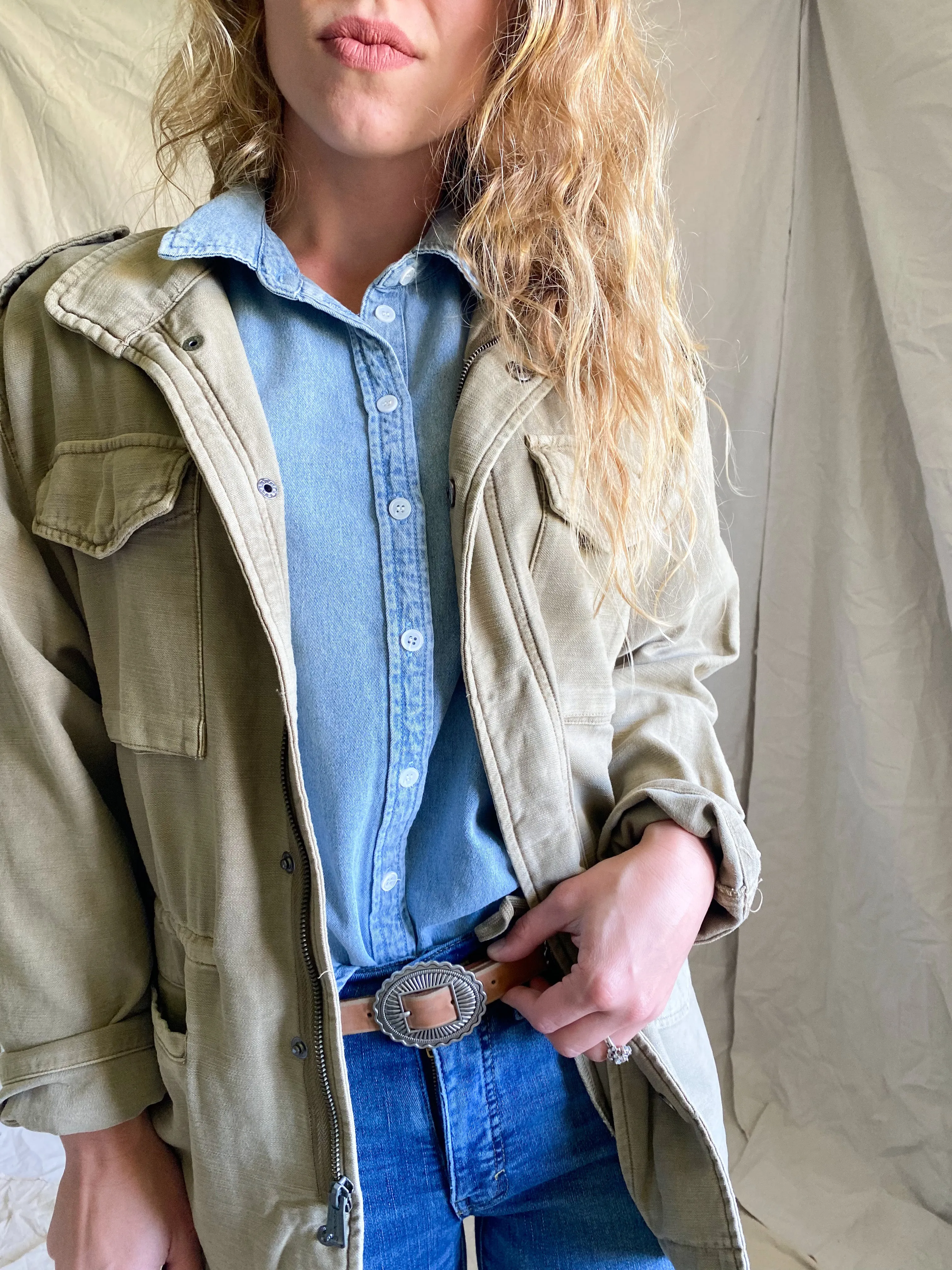 Bellamy denim button up
