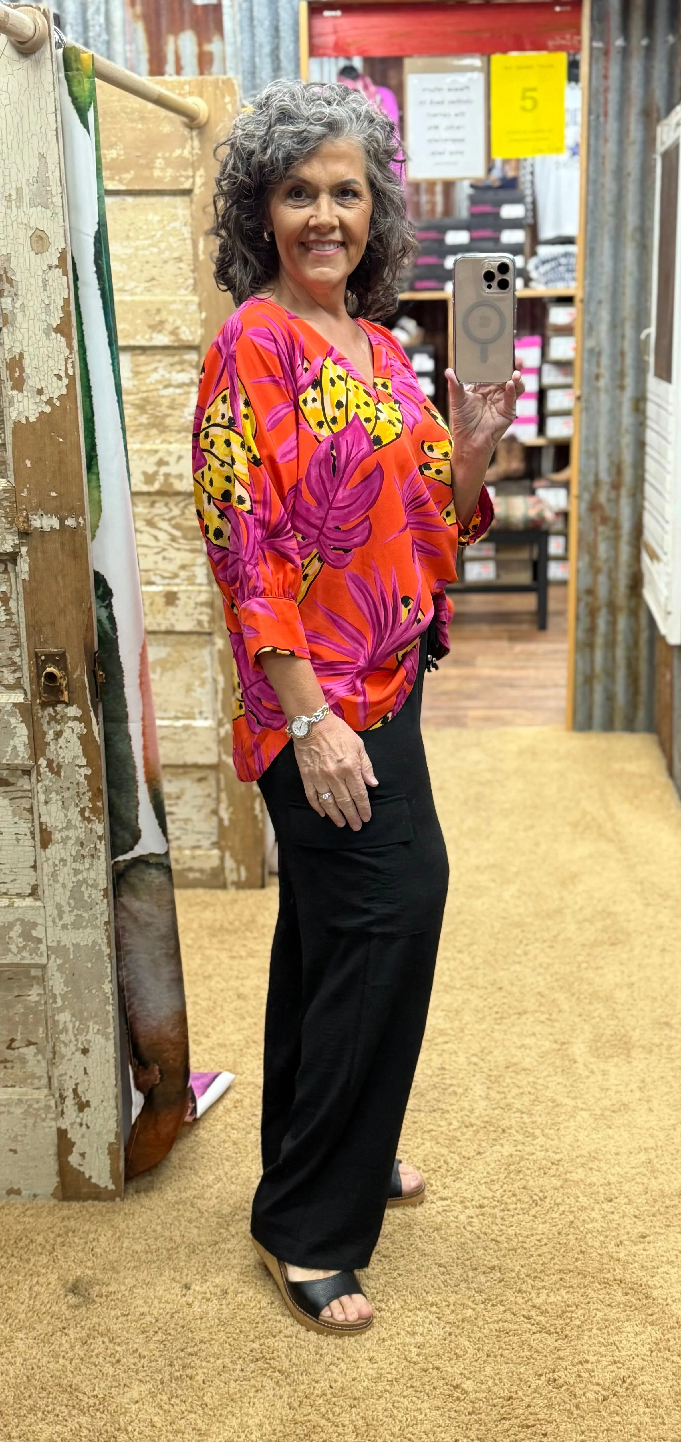 Black Casual Pull On Pants