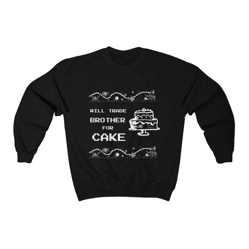 Brother joke Ugly Sweater Unisex Crewneck Sweatshirt,Gift for Sister/Christmas/Thanksgiving/Birthday/Anniversary/Housewarming/Halloween/Grad