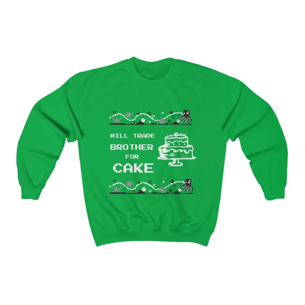 Brother joke Ugly Sweater Unisex Crewneck Sweatshirt,Gift for Sister/Christmas/Thanksgiving/Birthday/Anniversary/Housewarming/Halloween/Grad