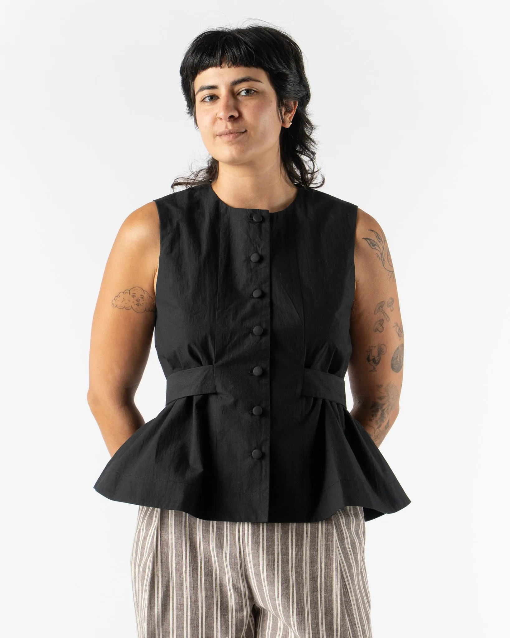 Cawley Flo Waistcoat in Black