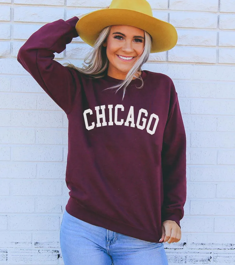 Chicago Unisex Crewneck Sweatshirt | Soft, Comfortable, and Windy City Ready