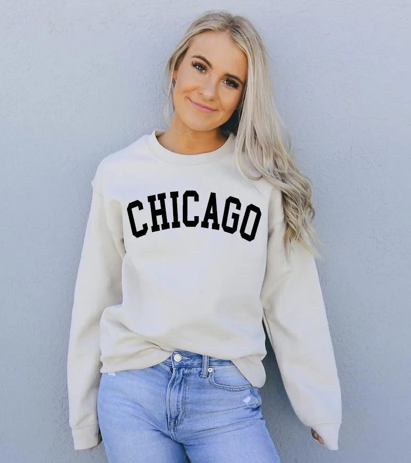 Chicago Unisex Crewneck Sweatshirt | Soft, Comfortable, and Windy City Ready