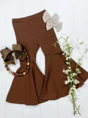 Chocolate Bell Bottom Pants