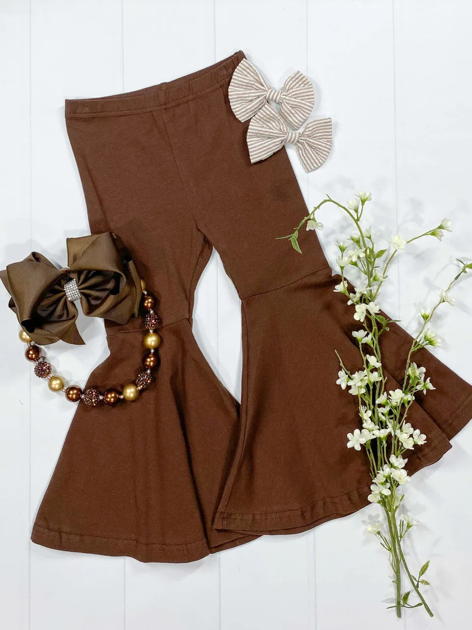 Chocolate Bell Bottom Pants