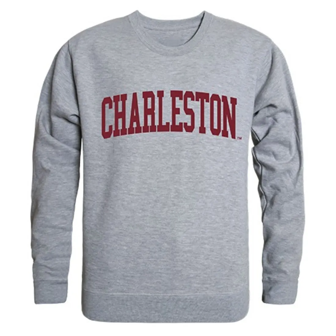 COFC College of Charleston Game Day Crewneck Pullover Sweatshirt Sweater Heather Grey