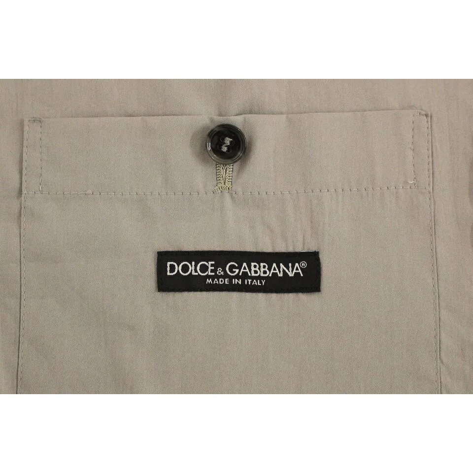 Dolce & Gabbana Elegant Gray Slim Fit Dress Vest