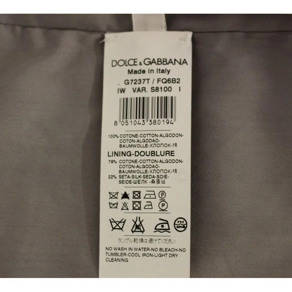 Dolce & Gabbana Elegant Gray Slim Fit Dress Vest