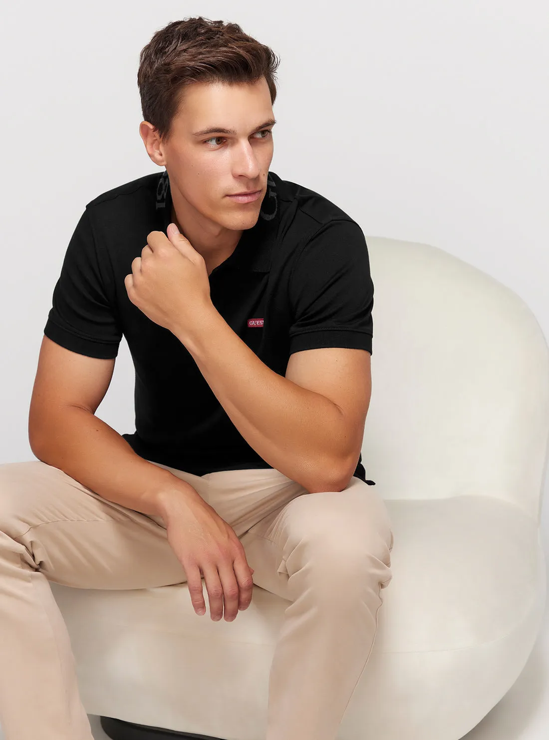 Eco Black Nolan Polo T-Shirt