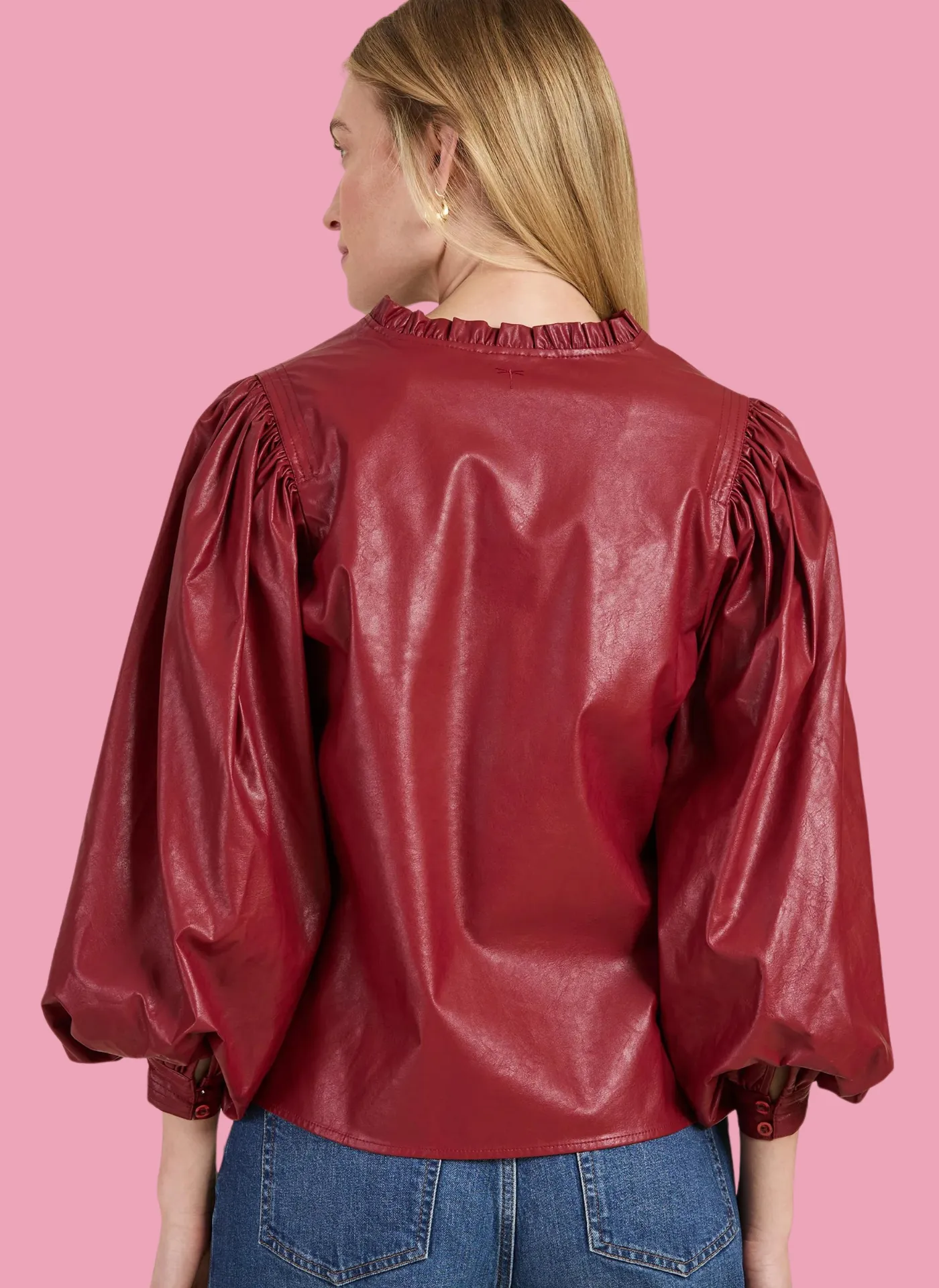 Ellery Pleather Top