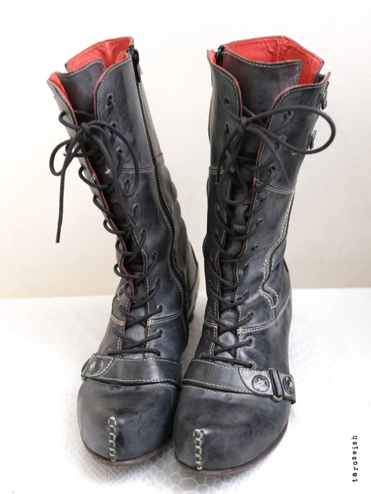   eu41 chunky structured boots