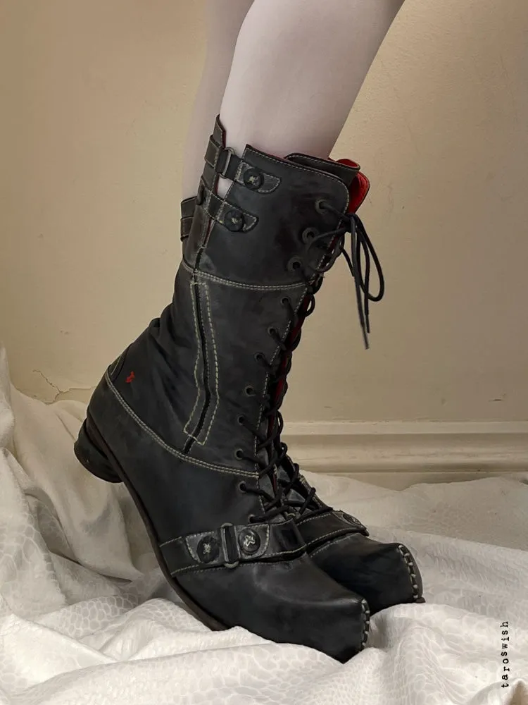   eu41 chunky structured boots