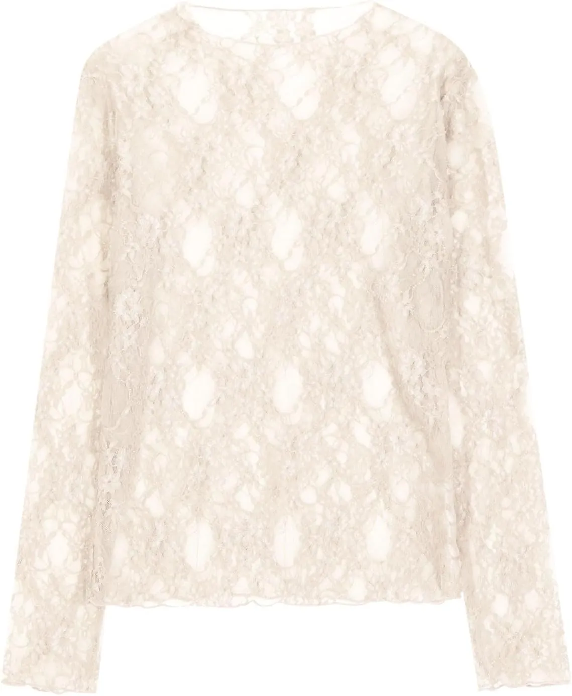 Floral Lace Tops for Women Mesh Long Sleeve Shirts Thumb Hole Mock Neck Sexy Sheer Blouse for Party Club Night Y2K Tee