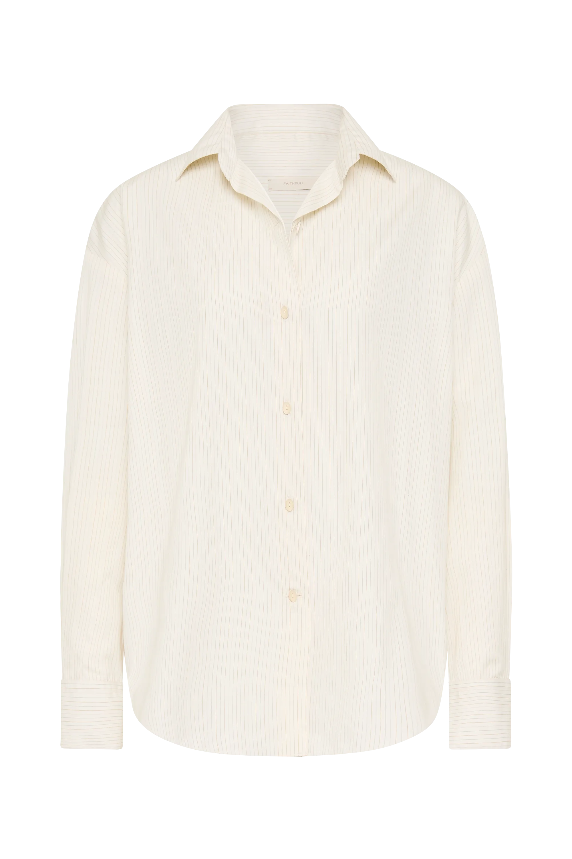 Freja Shirt Cream Pinstripe
