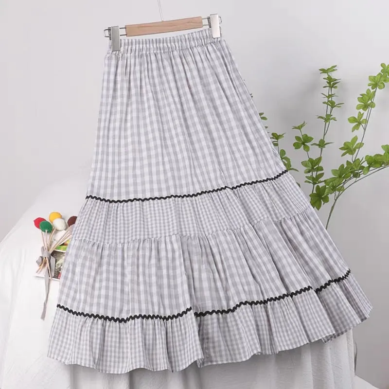 High Waist Skirt Summer Streetwear Ladies Elegant Chic Slim Midi Skirt Womens