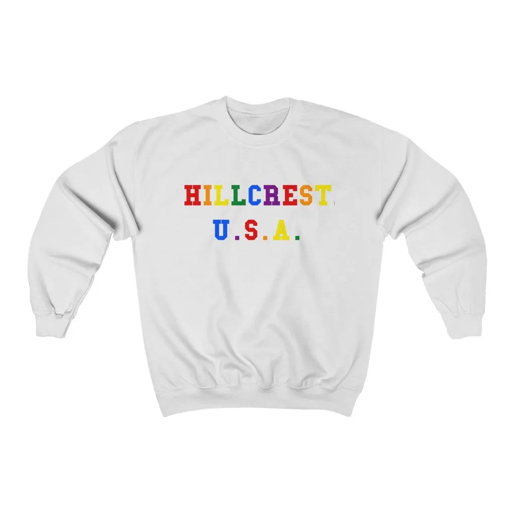 Hillcrest, U.S.A. Rainbow Unisex Heavy Blend Crewneck Sweatshirt