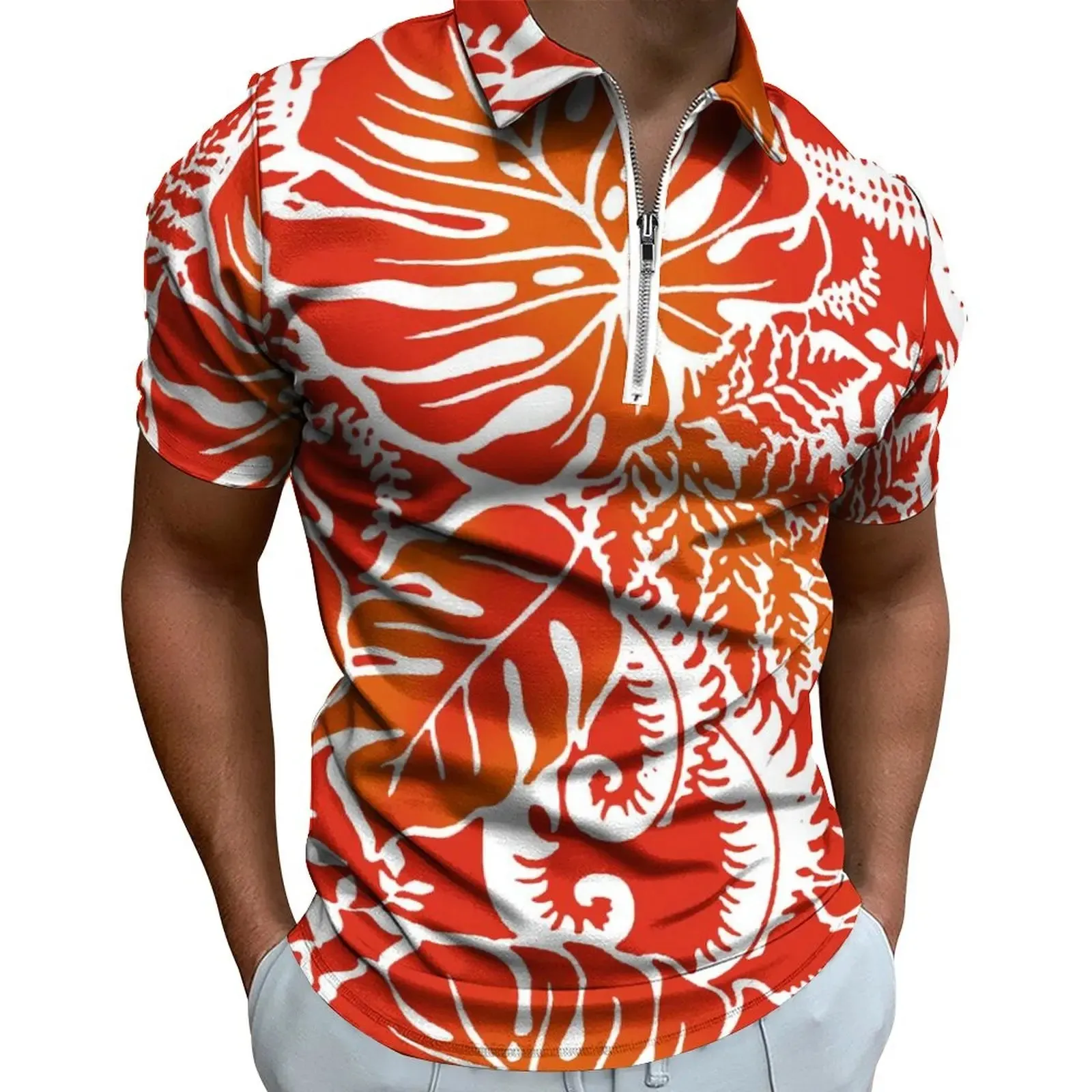 Hot Polynesian Tradition Tribal Floral Hawaiian Printed Shirts
