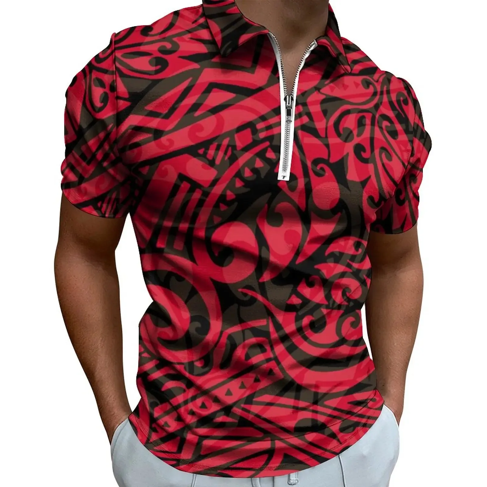 Hot Polynesian Tradition Tribal Floral Hawaiian Printed Shirts