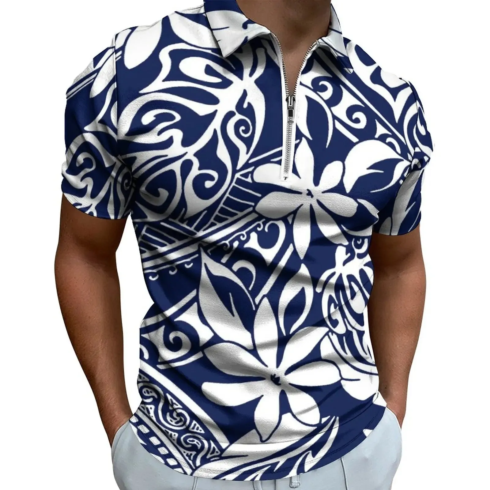 Hot Polynesian Tradition Tribal Floral Hawaiian Printed Shirts