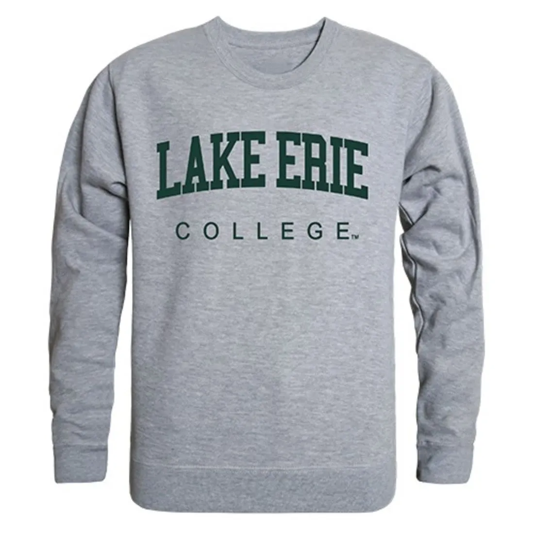 Lake Erie College Game Day Crewneck Pullover Sweatshirt Sweater Heather Grey