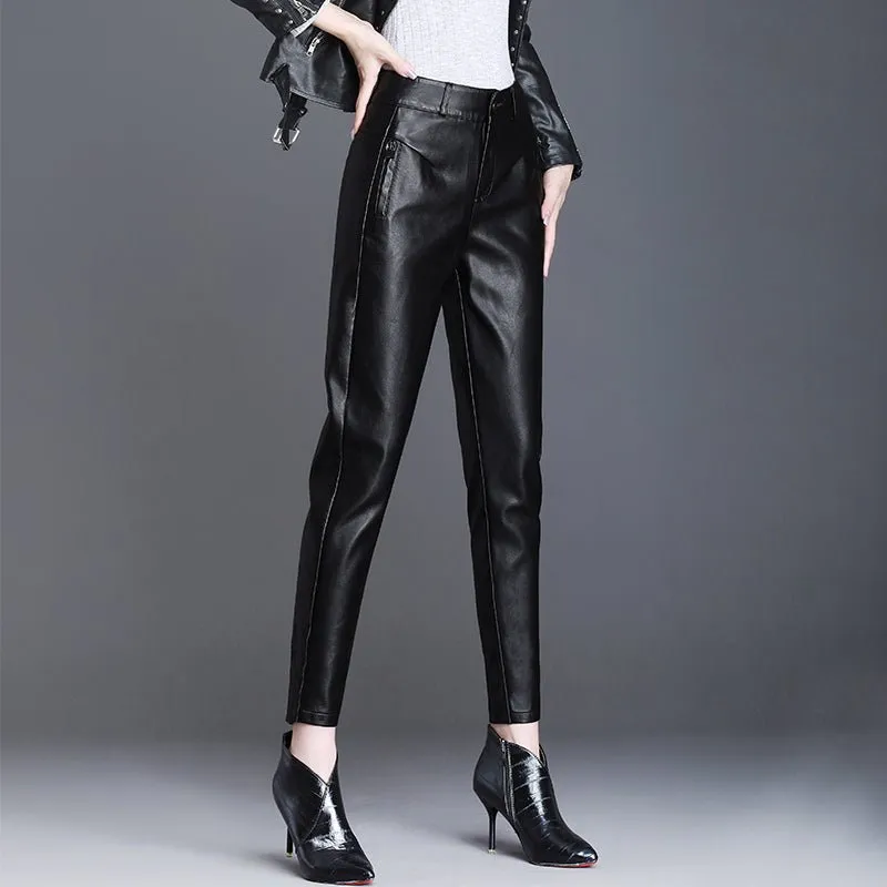 Leather Leggings for Women | High-Waisted & Black