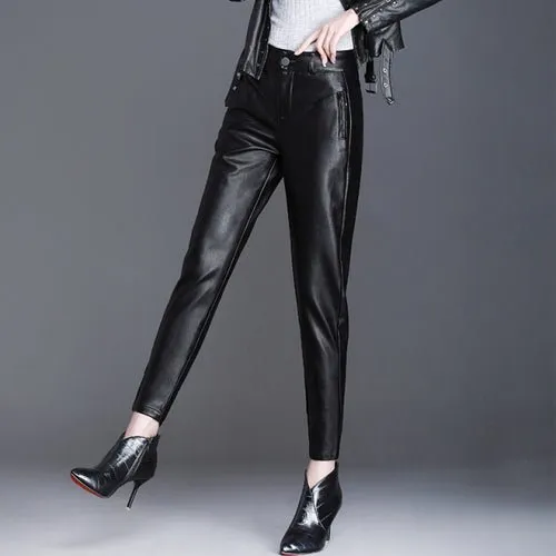Leather Leggings for Women | High-Waisted & Black