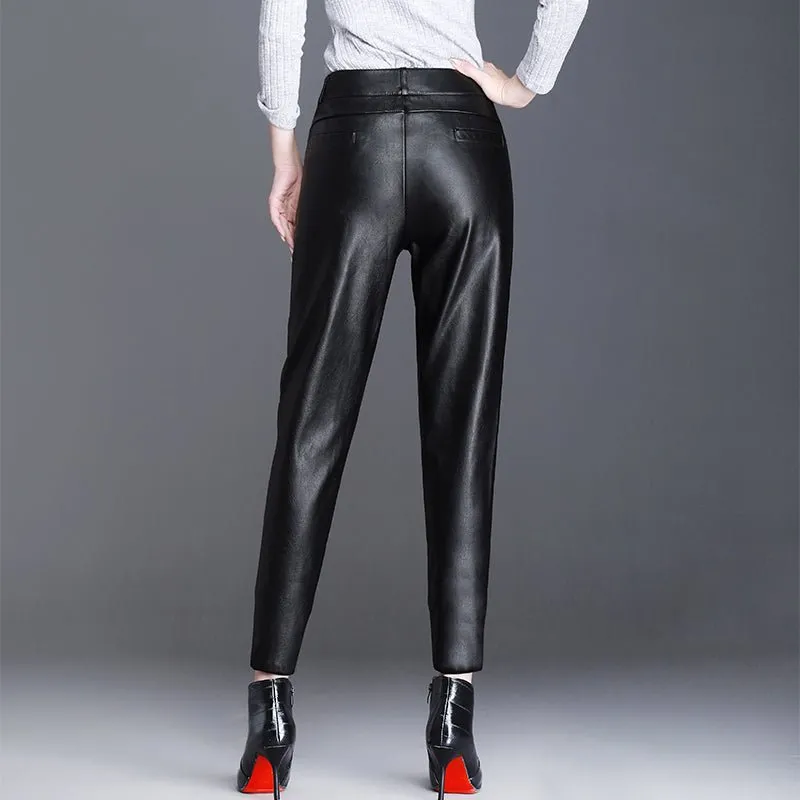 Leather Leggings for Women | High-Waisted & Black