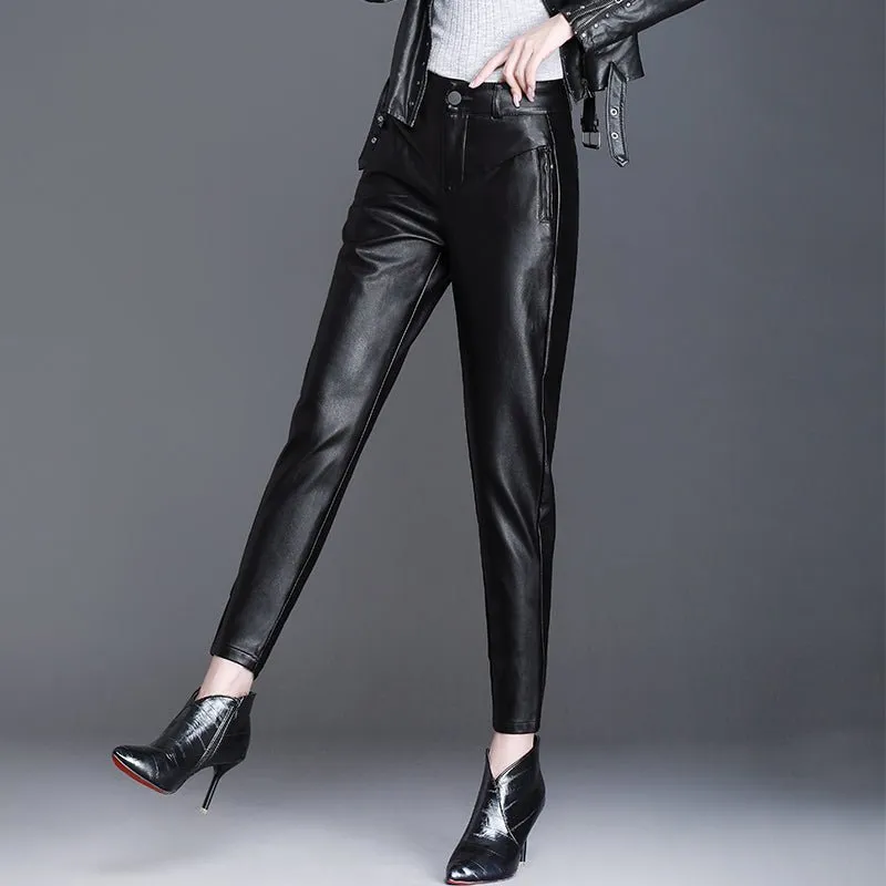 Leather Leggings for Women | High-Waisted & Black