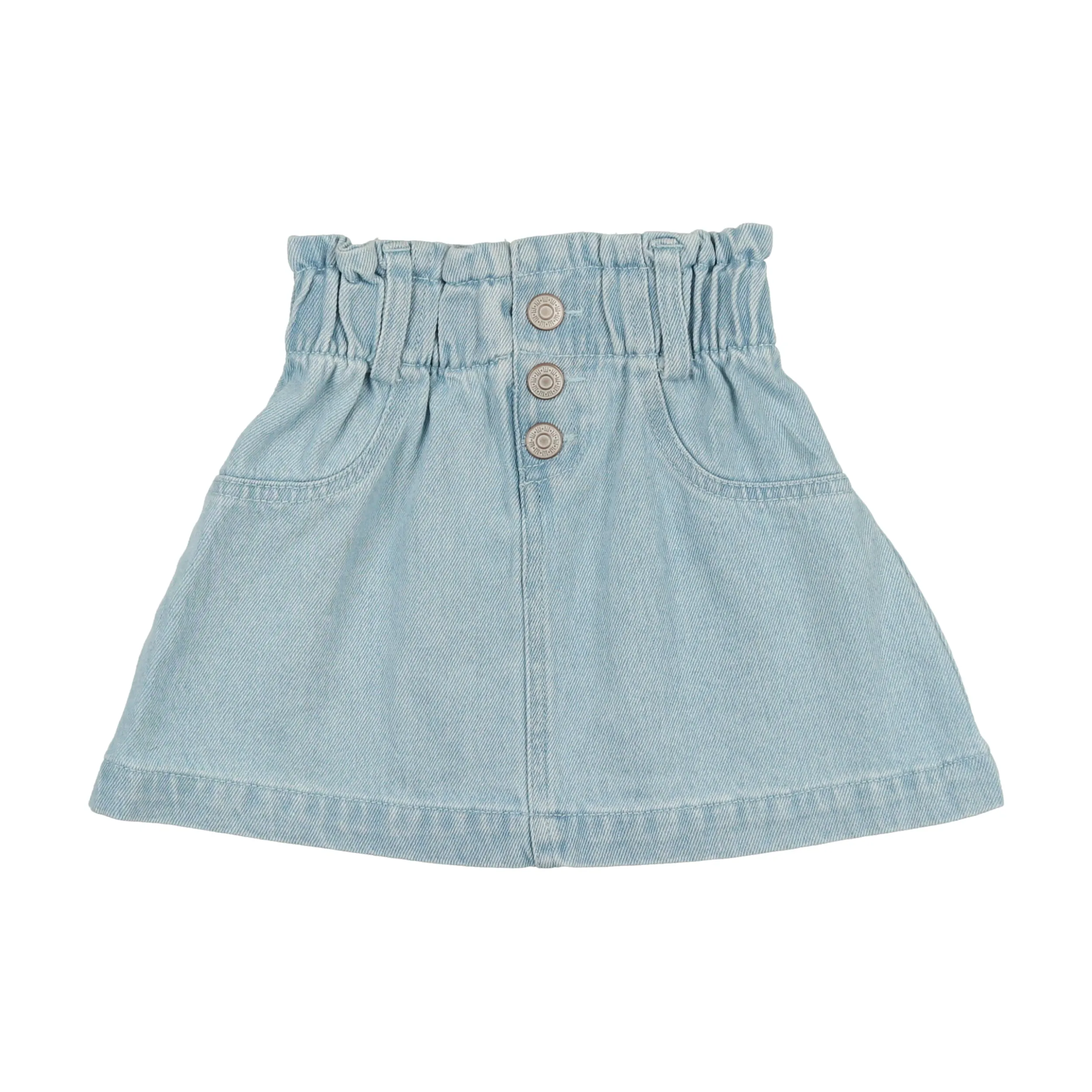 Lil Legs Light Wash Denim Paperbag Skirt