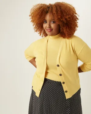 Melissa Cropped Cardigan | Yellow