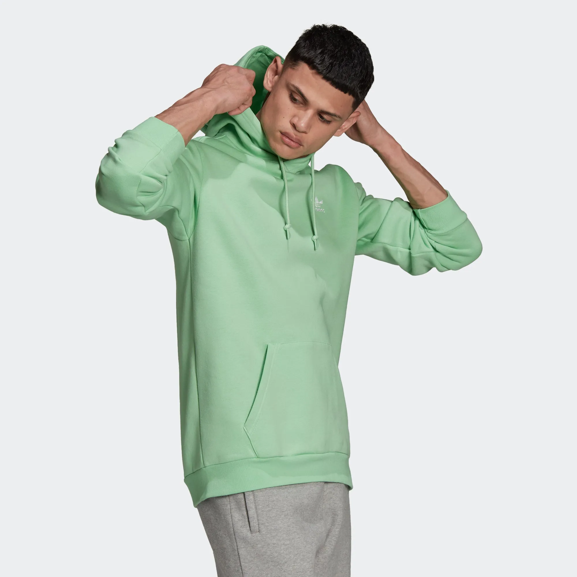 Men’s adidas Originals Adicolor Essentials Trefoil Hoodie Glory Mint