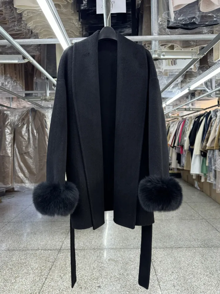 Meridth Fur Trench Coat