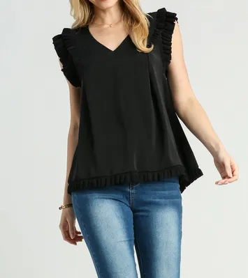 Michelle Mixed Media Layered Cap Sleeve Top