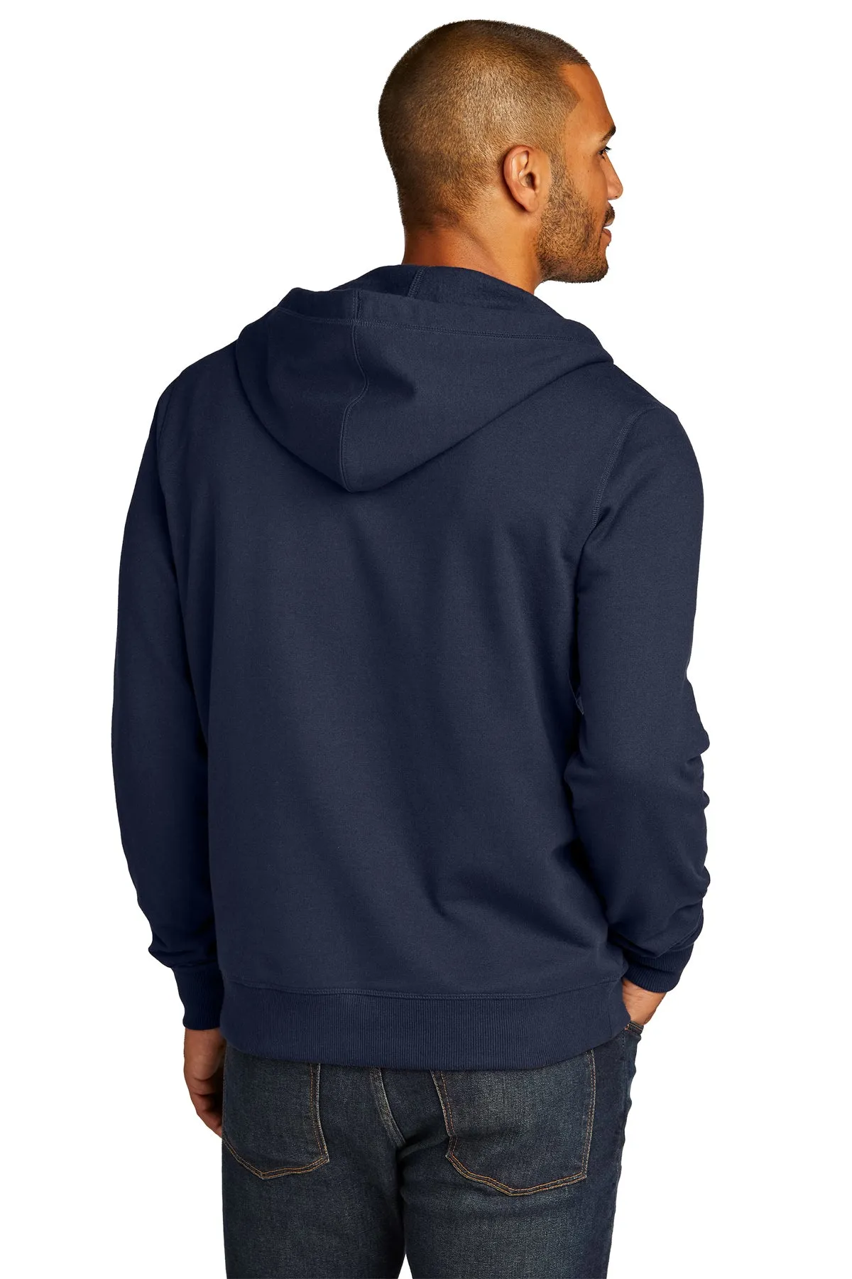 Michigan Hem Tag Zip Hoodie