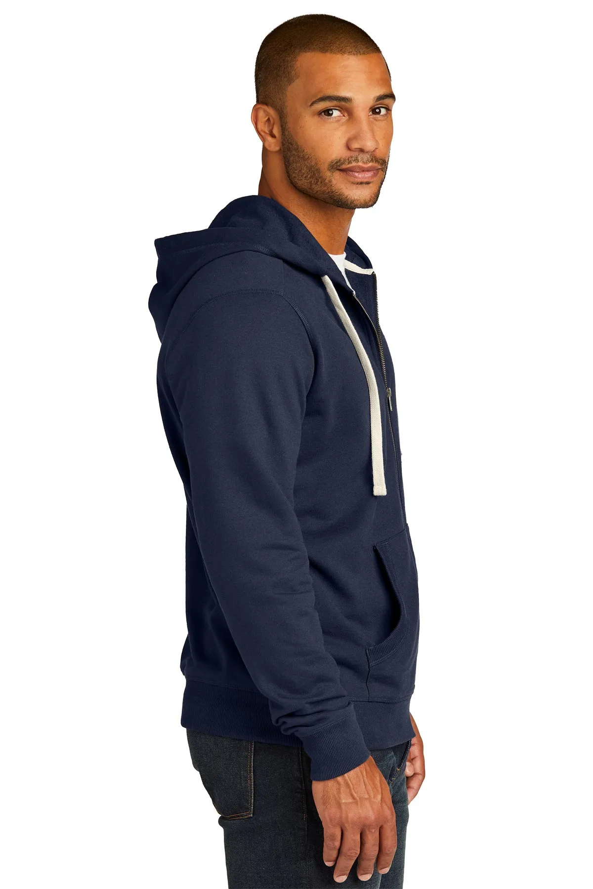 Michigan Hem Tag Zip Hoodie