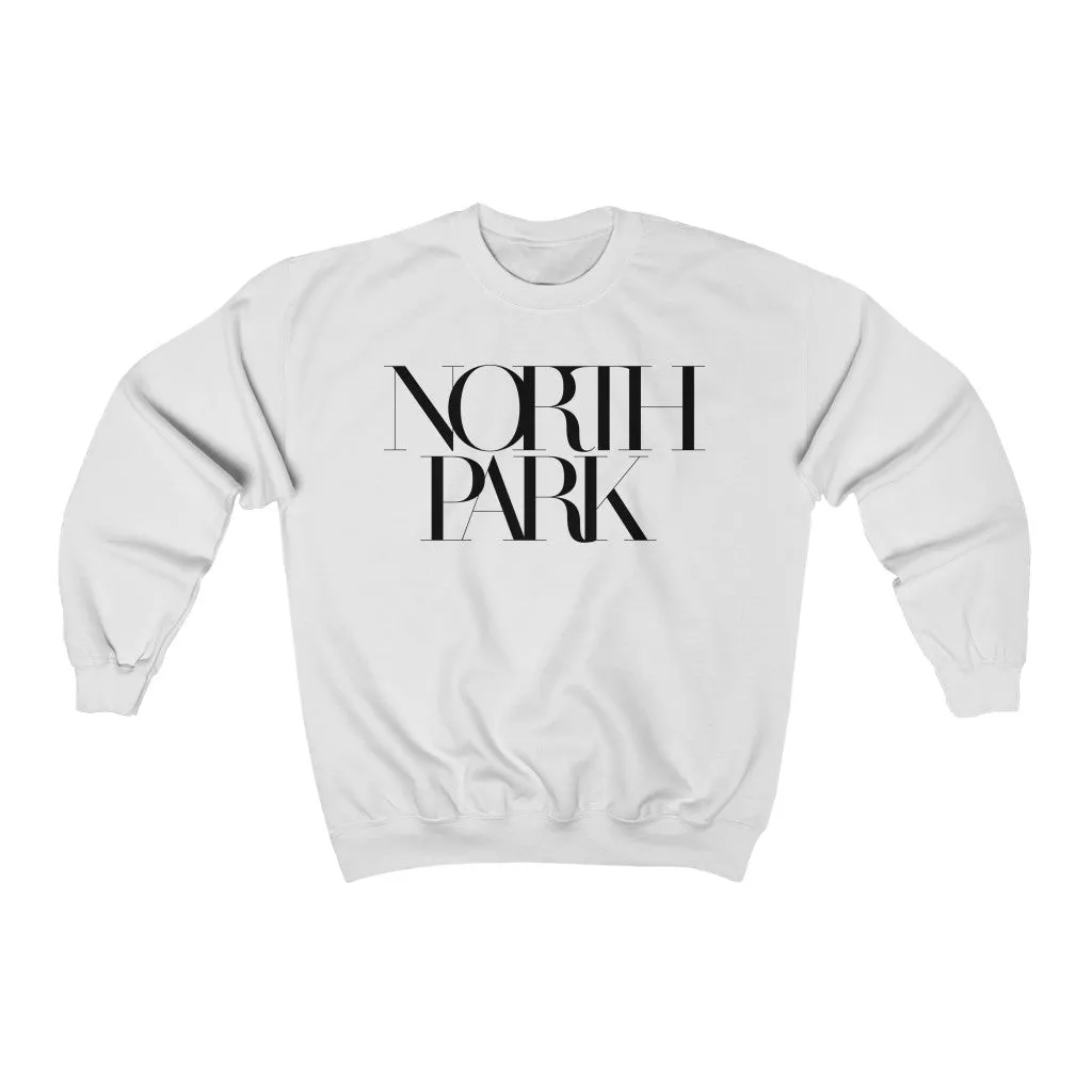 North Park Large Logo Unisex Heavy Blend Crewneck Sweatshirt