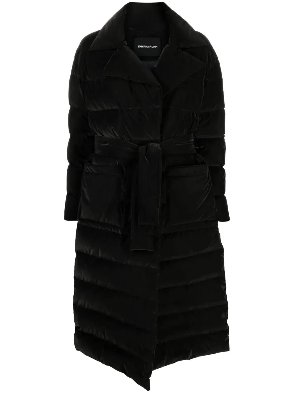 padded single-breasted coat