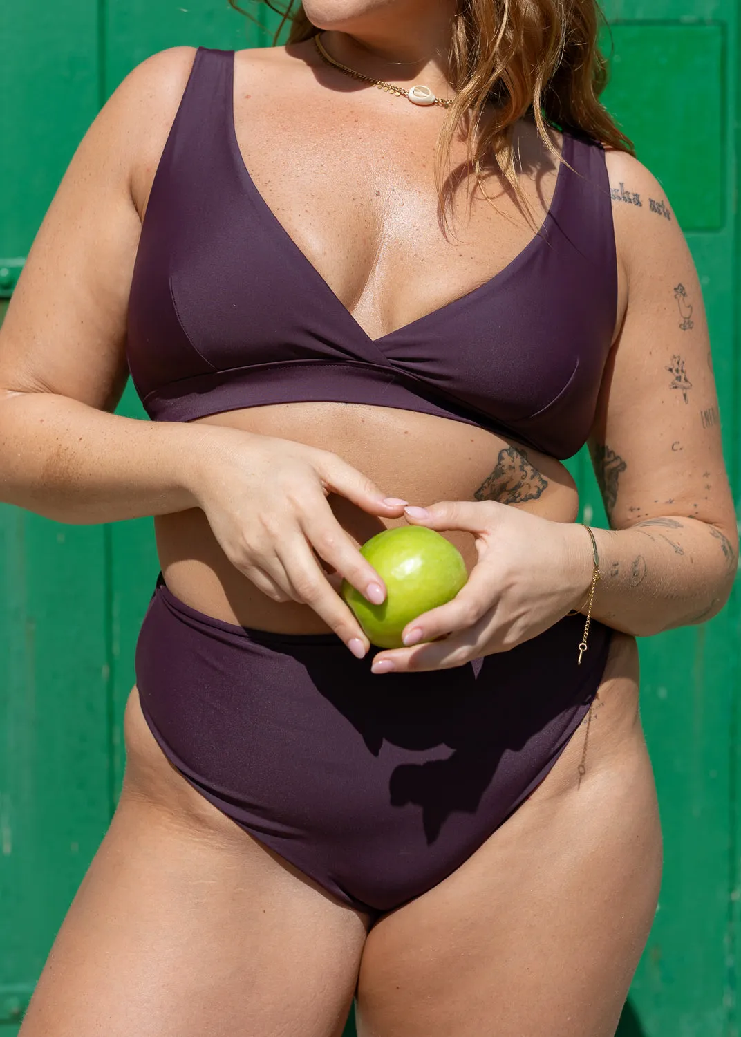 Plum Plunge Top