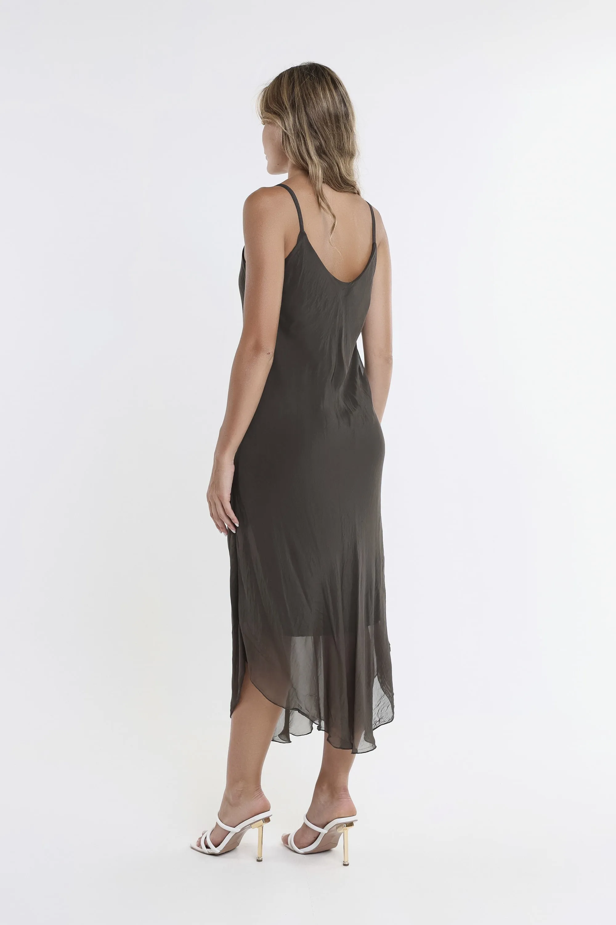 Rachel Silk Midi Dress (DT224)
