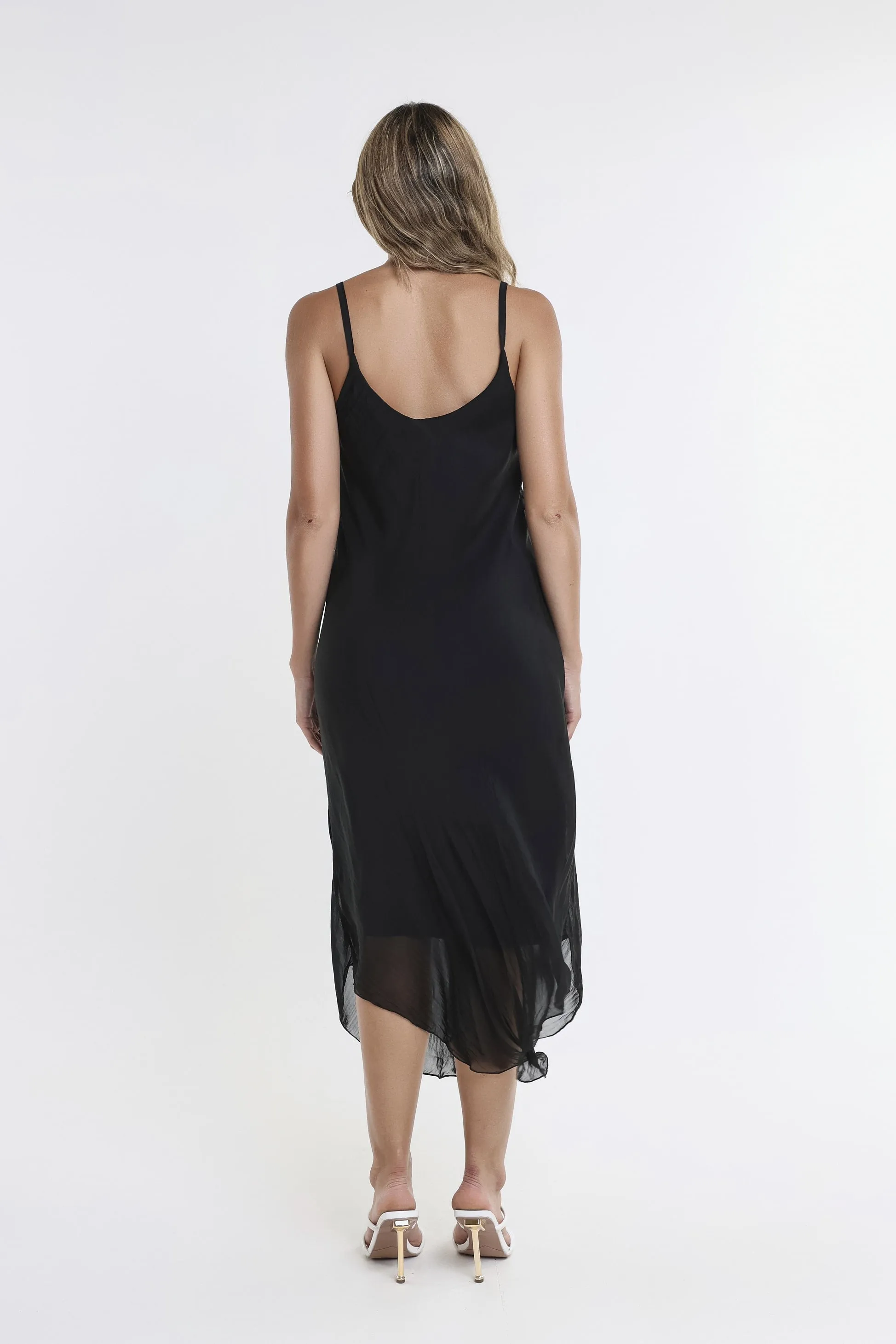 Rachel Silk Midi Dress (DT224)