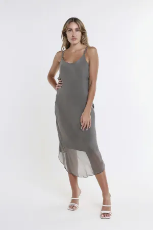 Rachel Silk Midi Dress (DT224)