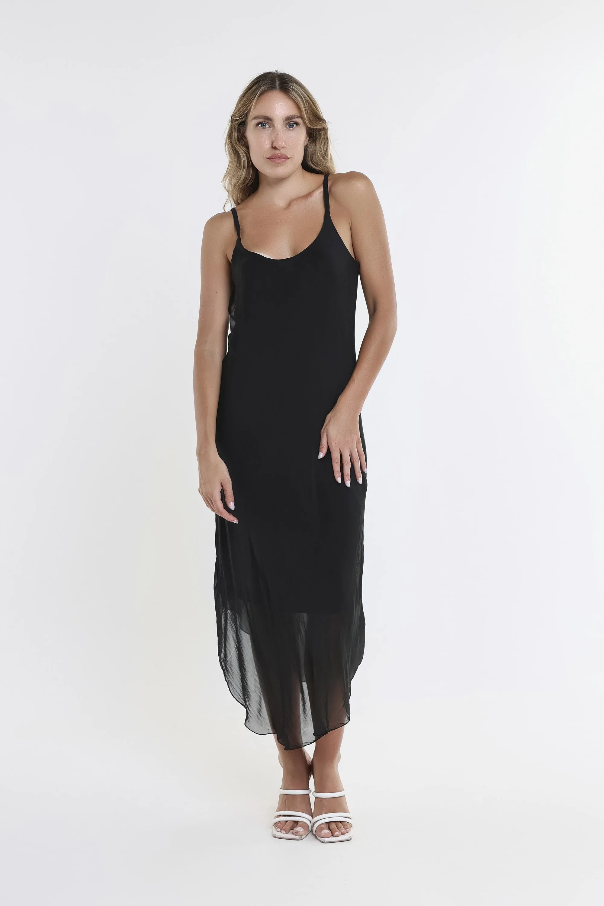 Rachel Silk Midi Dress (DT224)