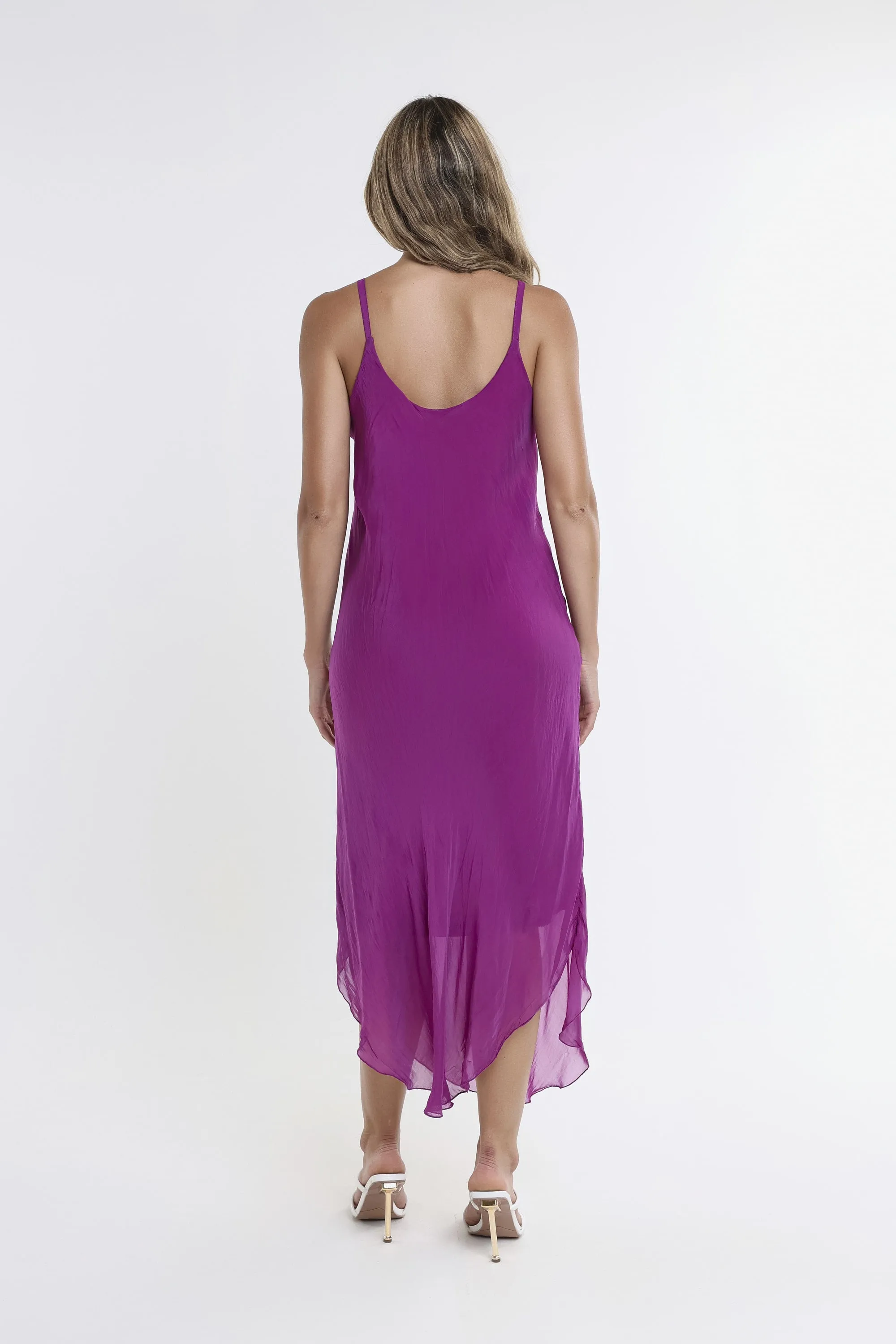 Rachel Silk Midi Dress (DT224)