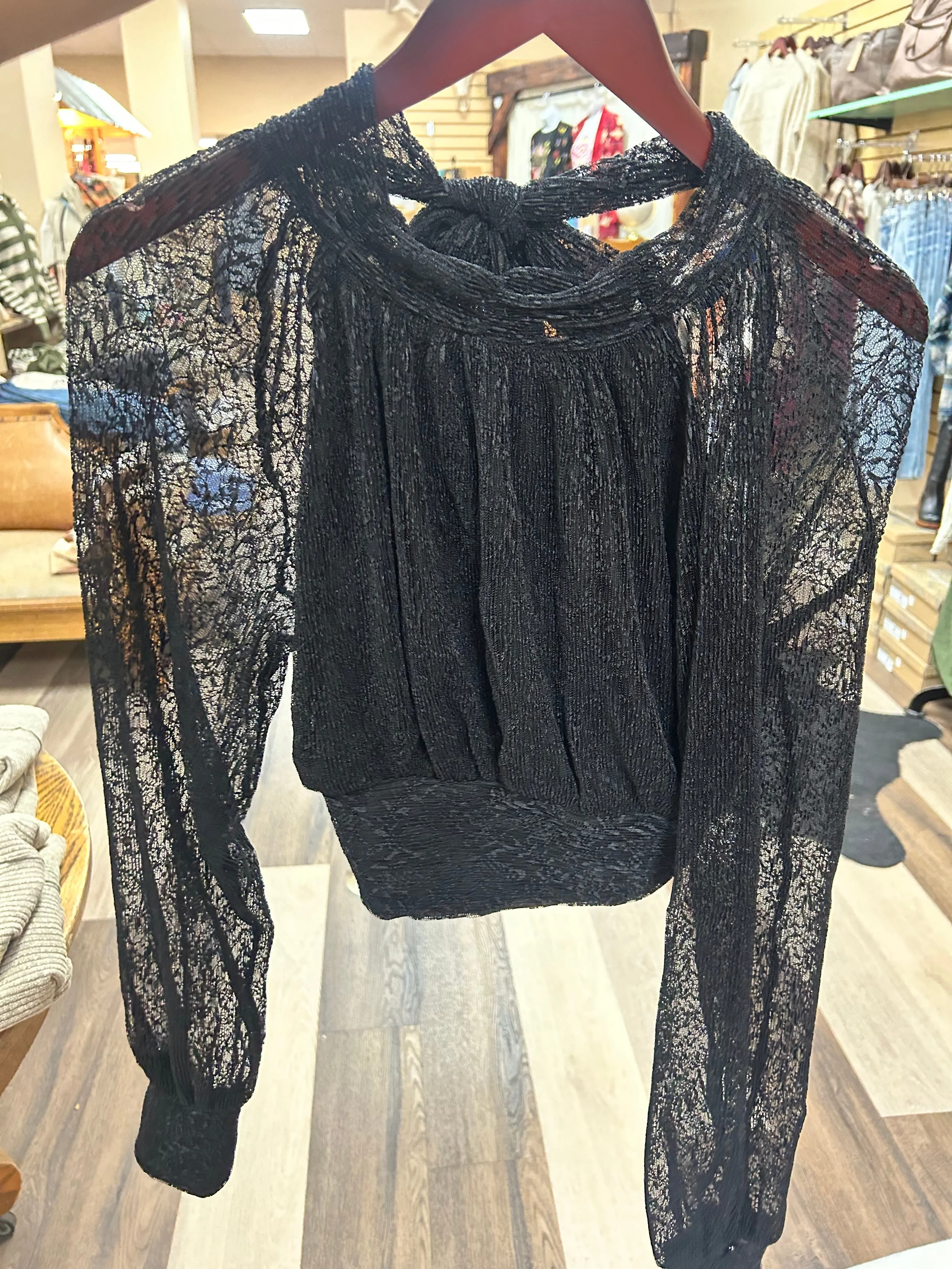 Raglan Sleeve Lace Top