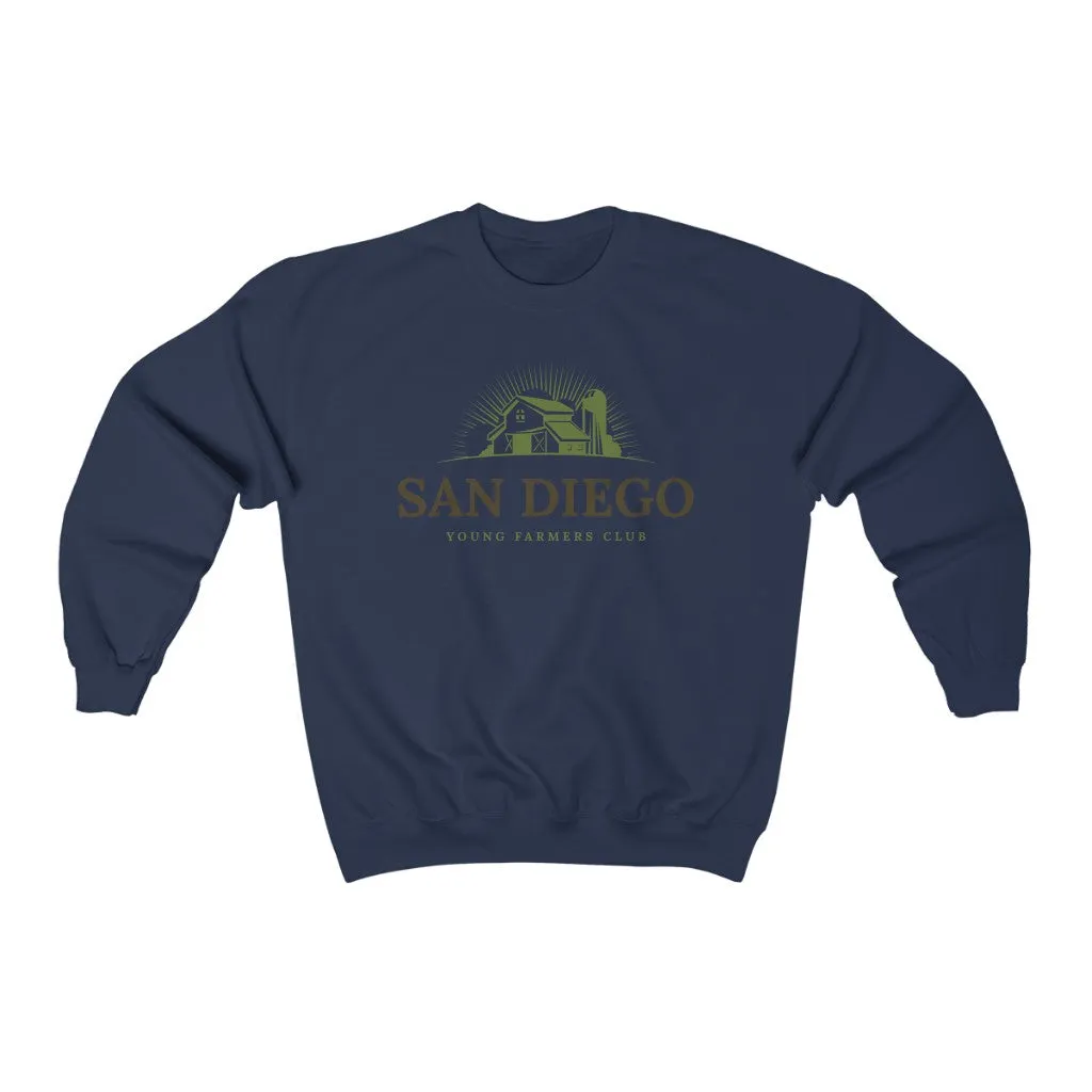 San Diego Young Farmer's Club Unisex Heavy Blend Crewneck Sweatshirt
