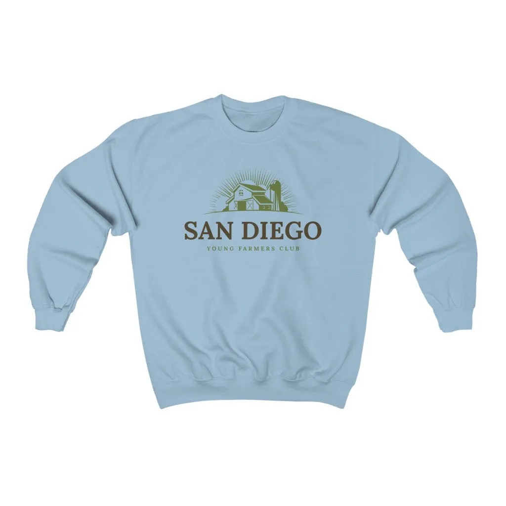 San Diego Young Farmer's Club Unisex Heavy Blend Crewneck Sweatshirt