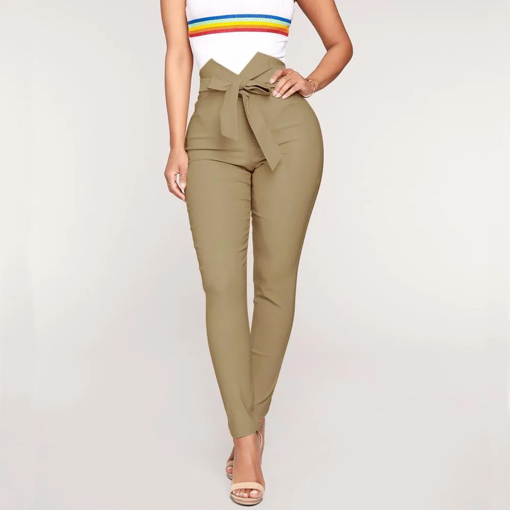 Sexy High Waist Strap Skinny Bodycon Pants