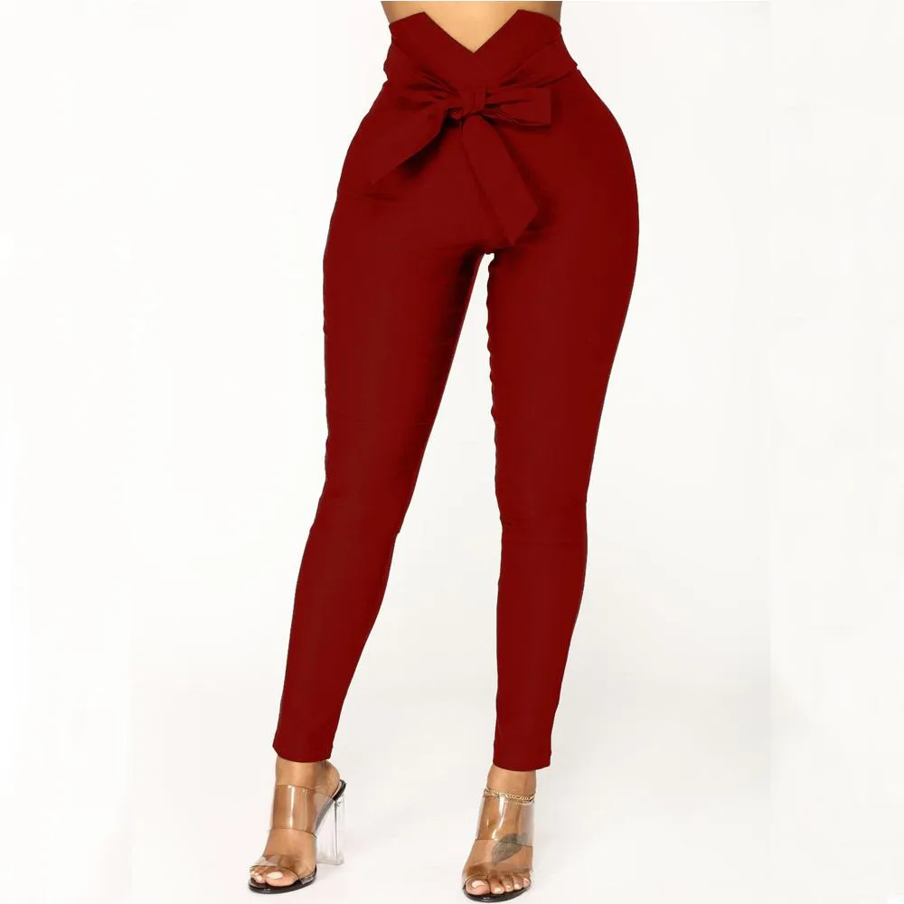 Sexy High Waist Strap Skinny Bodycon Pants